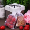 Wholesale white gauze bags, decorative gauze bags, drawstring bags, gift bags, white organza mesh gauze bags, wedding candy bags details Picture
